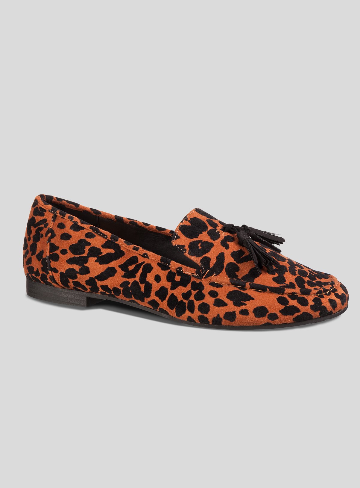 Sole Comfort Flocked Animal Print Tassel Loafers Review