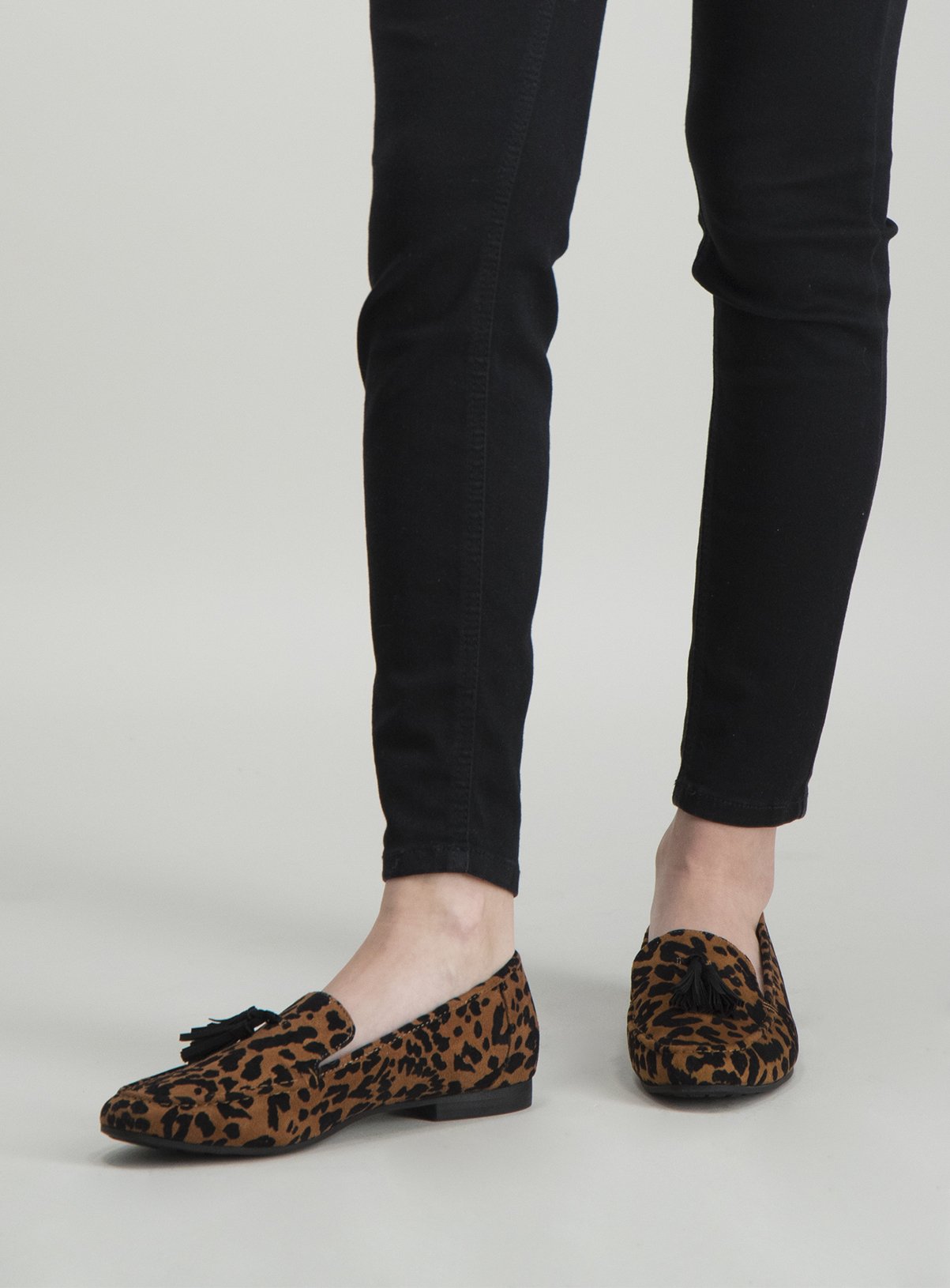 Sole Comfort Flocked Animal Print Tassel Loafers Review