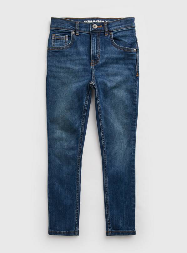 Buy Blue Denim Mid Wash Skinny Fit Jeans - 6 years | Jeans | Argos