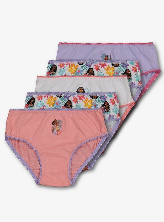 Disney Girls Moana 7-Pack Panty
