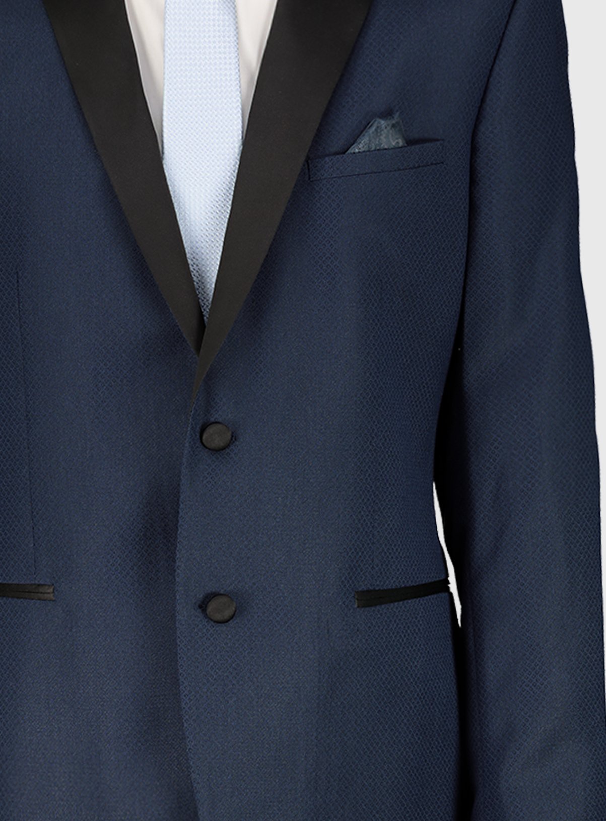 Navy Blue Skinny Fit Tuxedo Jacket Review