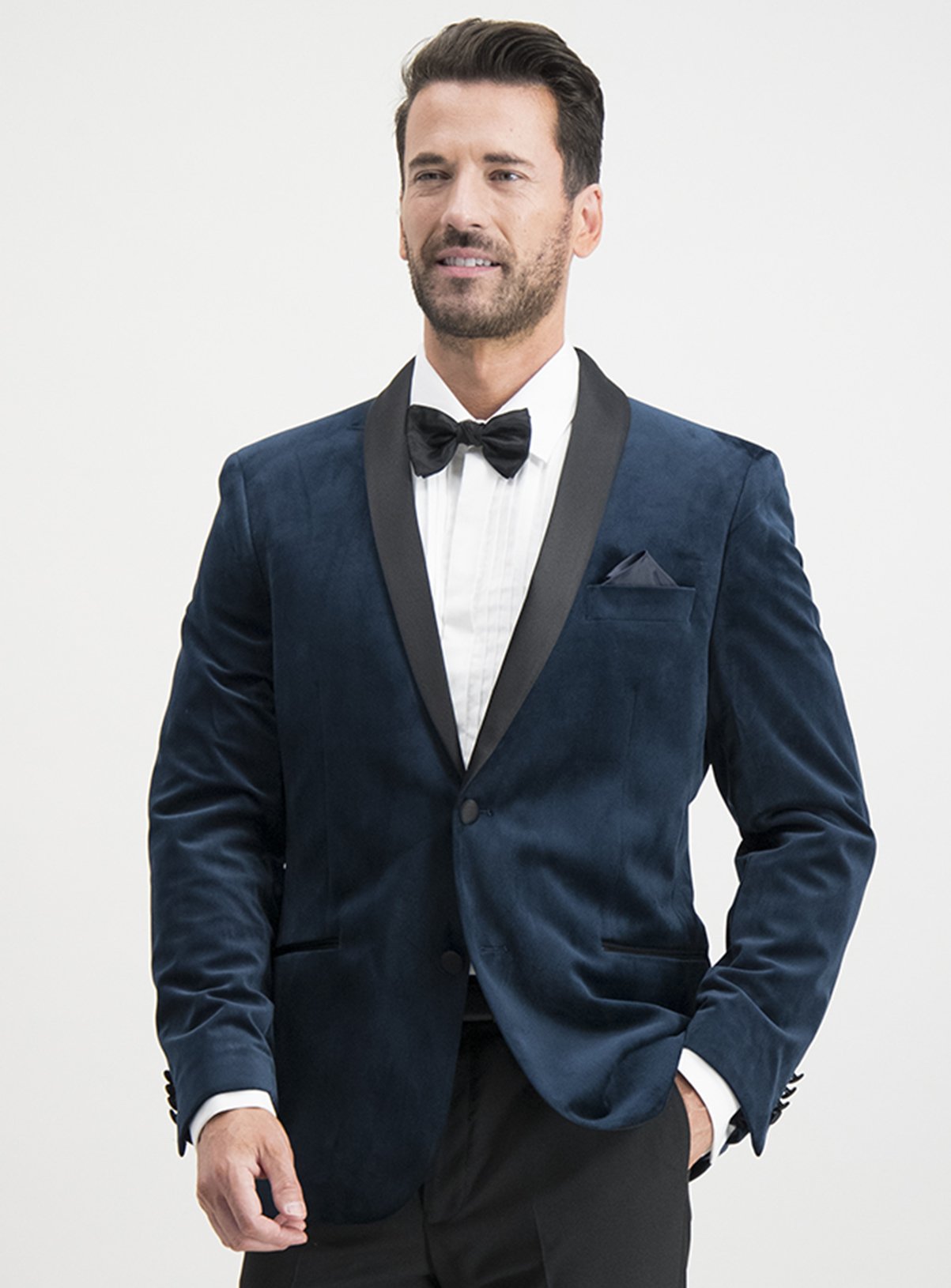 Navy Velvet Tailored Fit Tuxedo Jacket Review