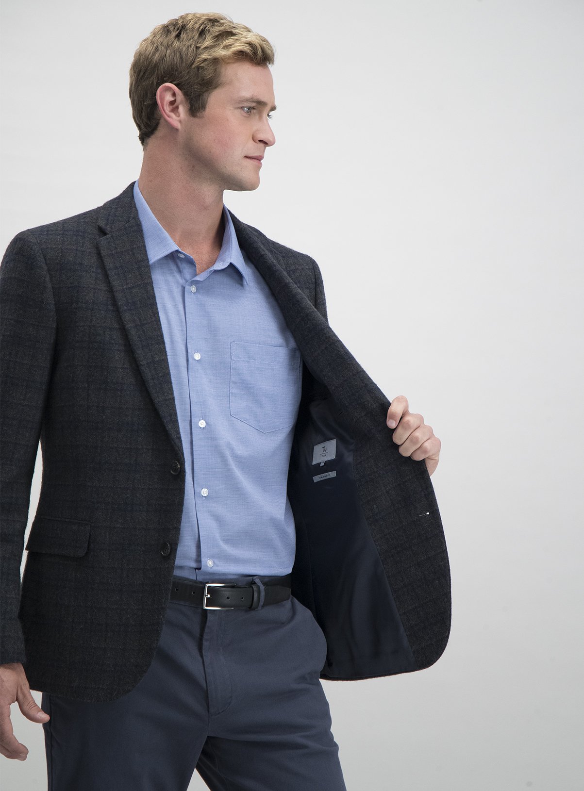 Grey Check Wool Blend Tailored Fit Jacket Review