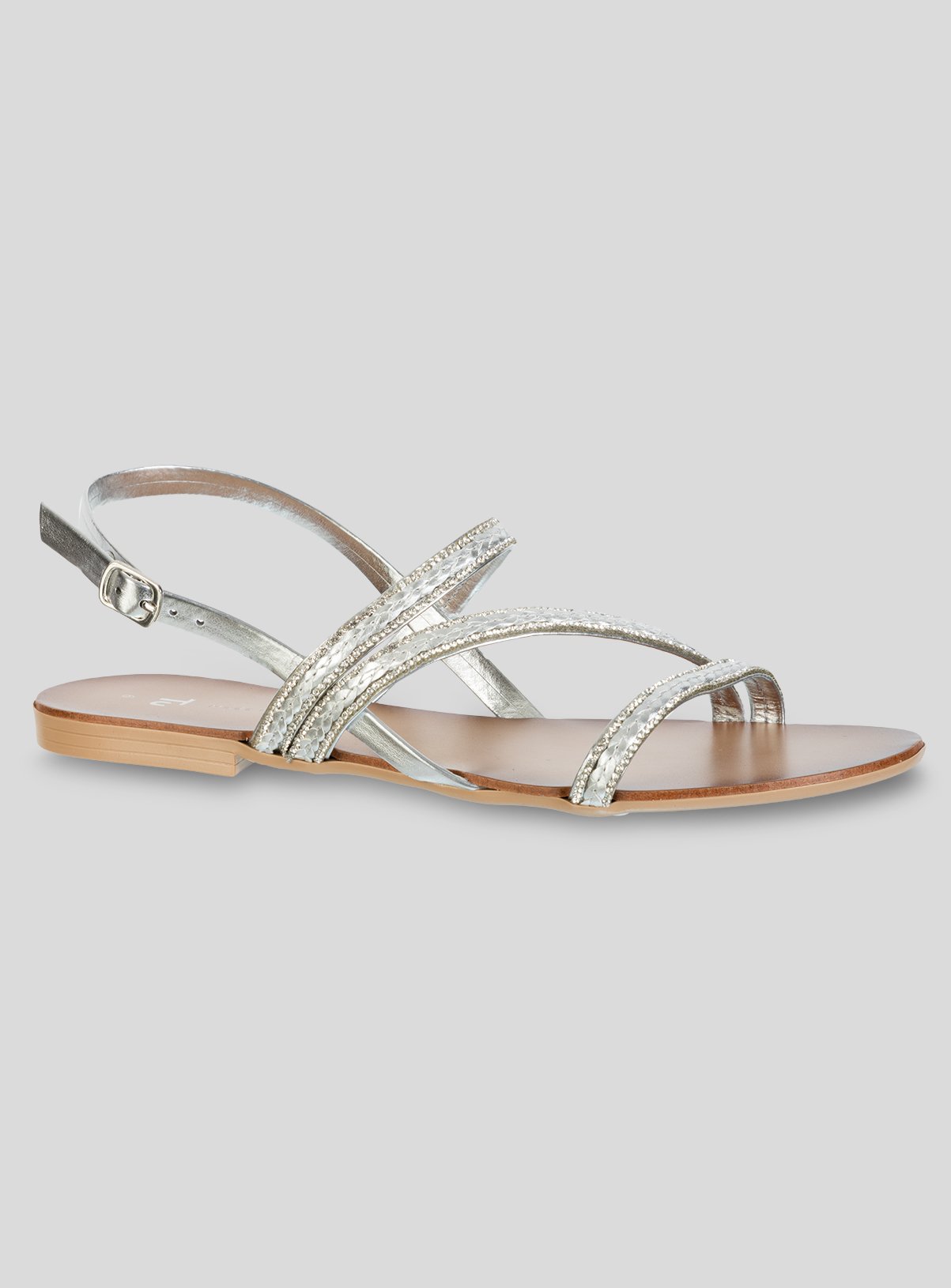 silver sandals