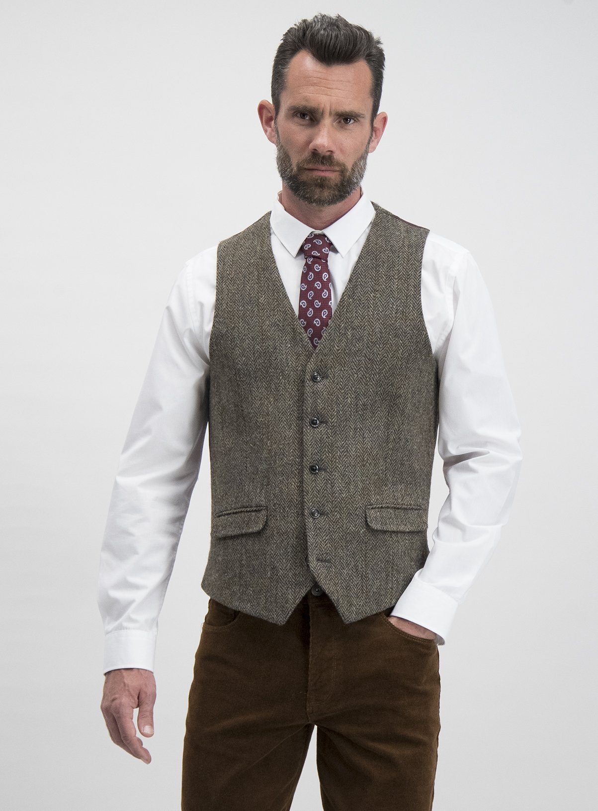 harris tweed waistcoat sale