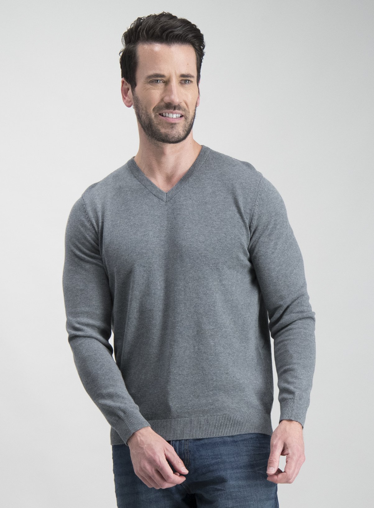 Grey V-Neck Jumper Review