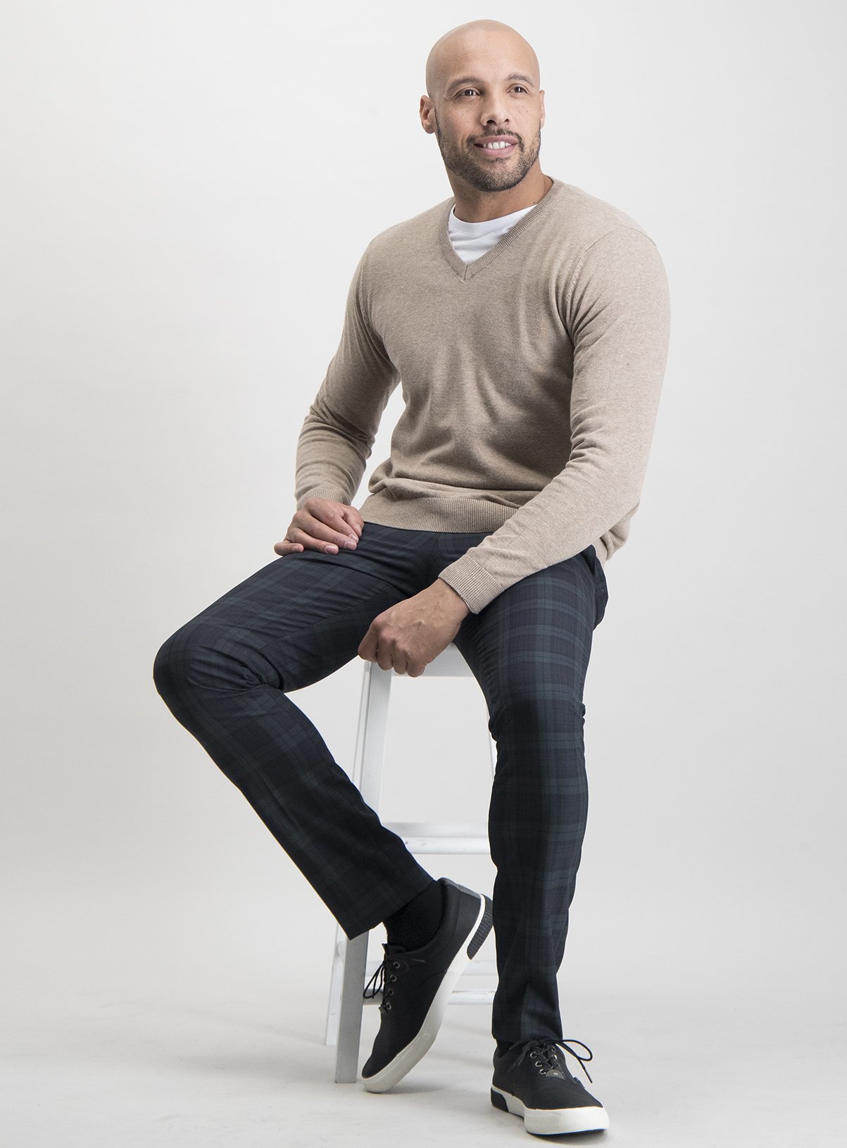 Tan V-Neck Jumper Review