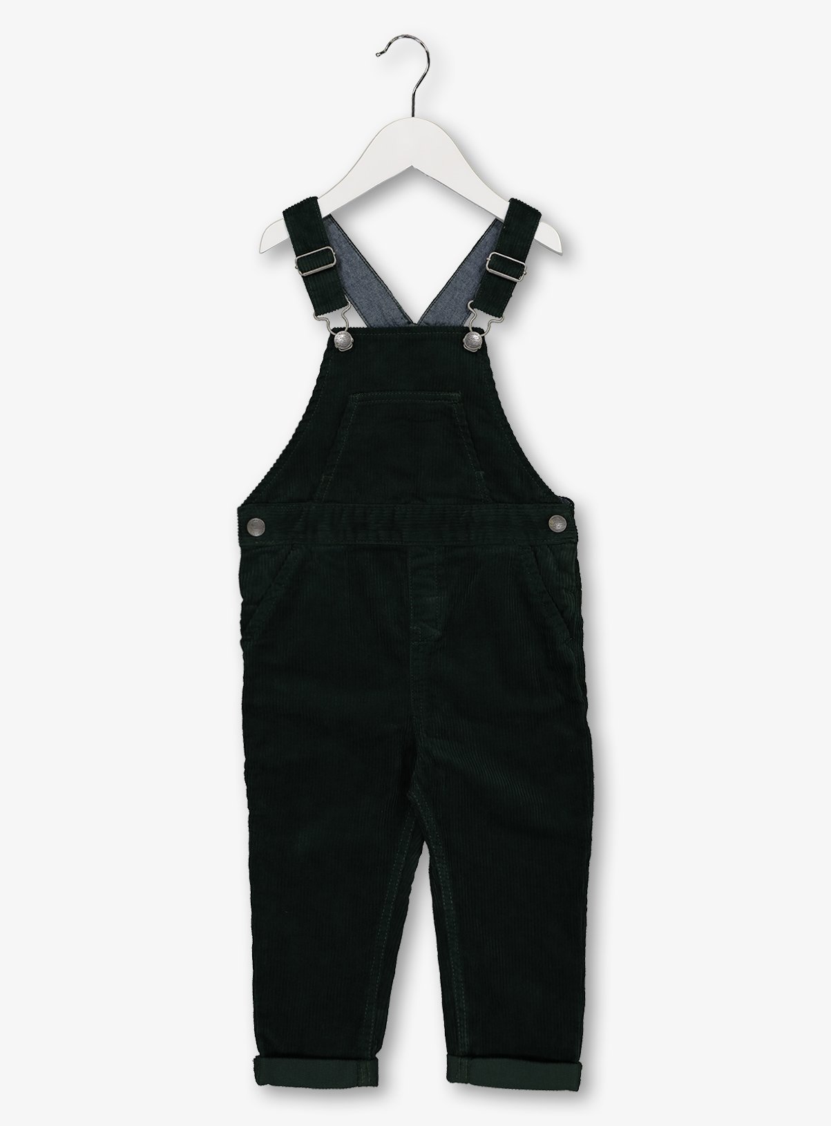 dark green dungarees
