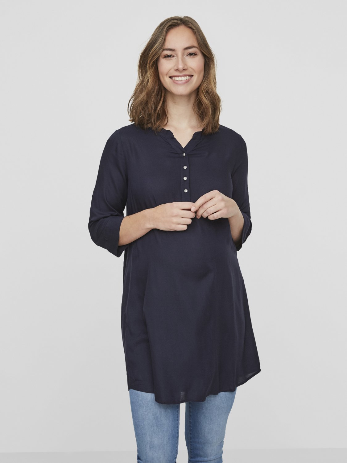 MAMALICIOUS Maternity Navy Blue Tunic Review