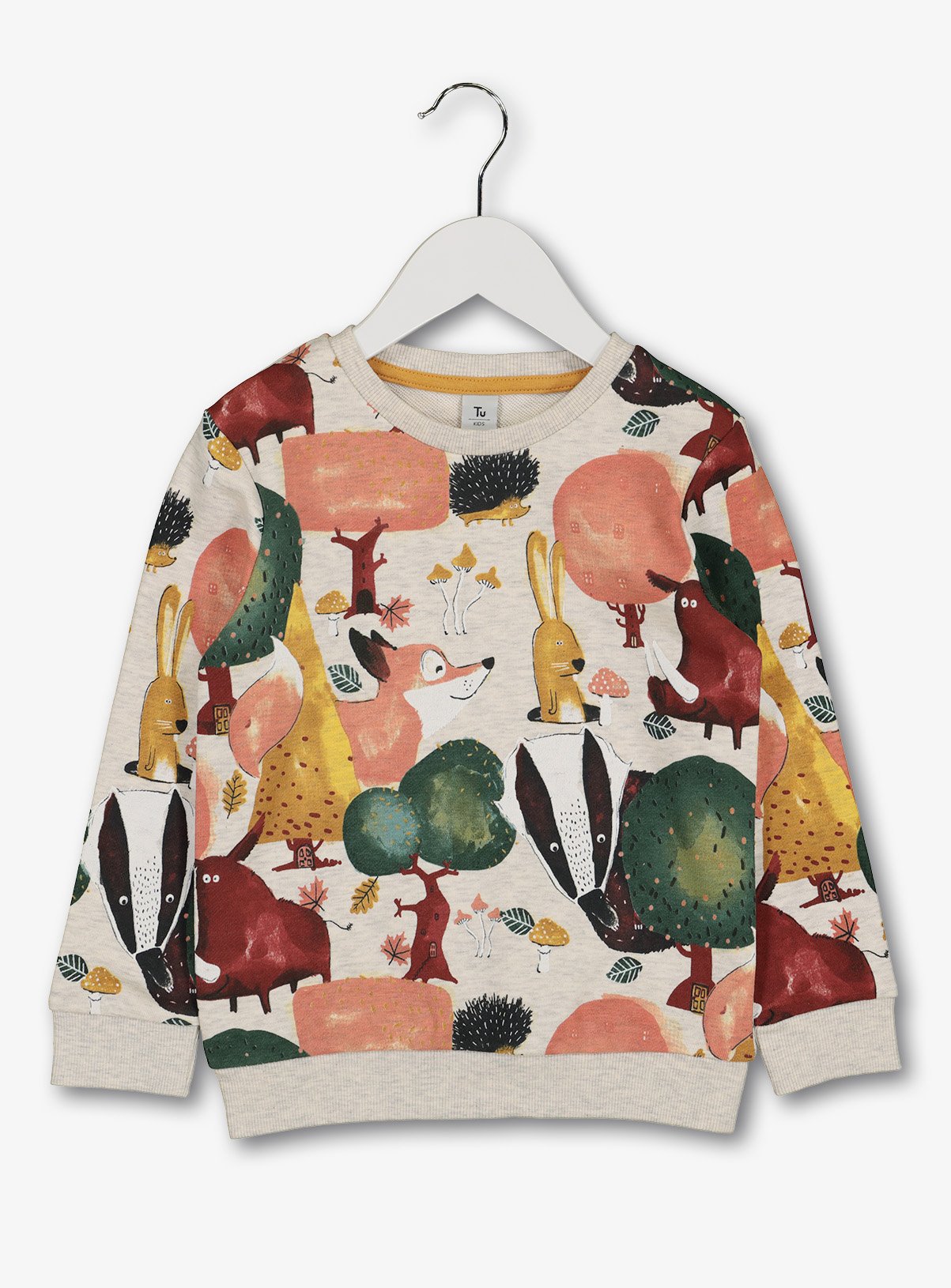 Multicoloured Woodland Animal Print Sweatshirt Review