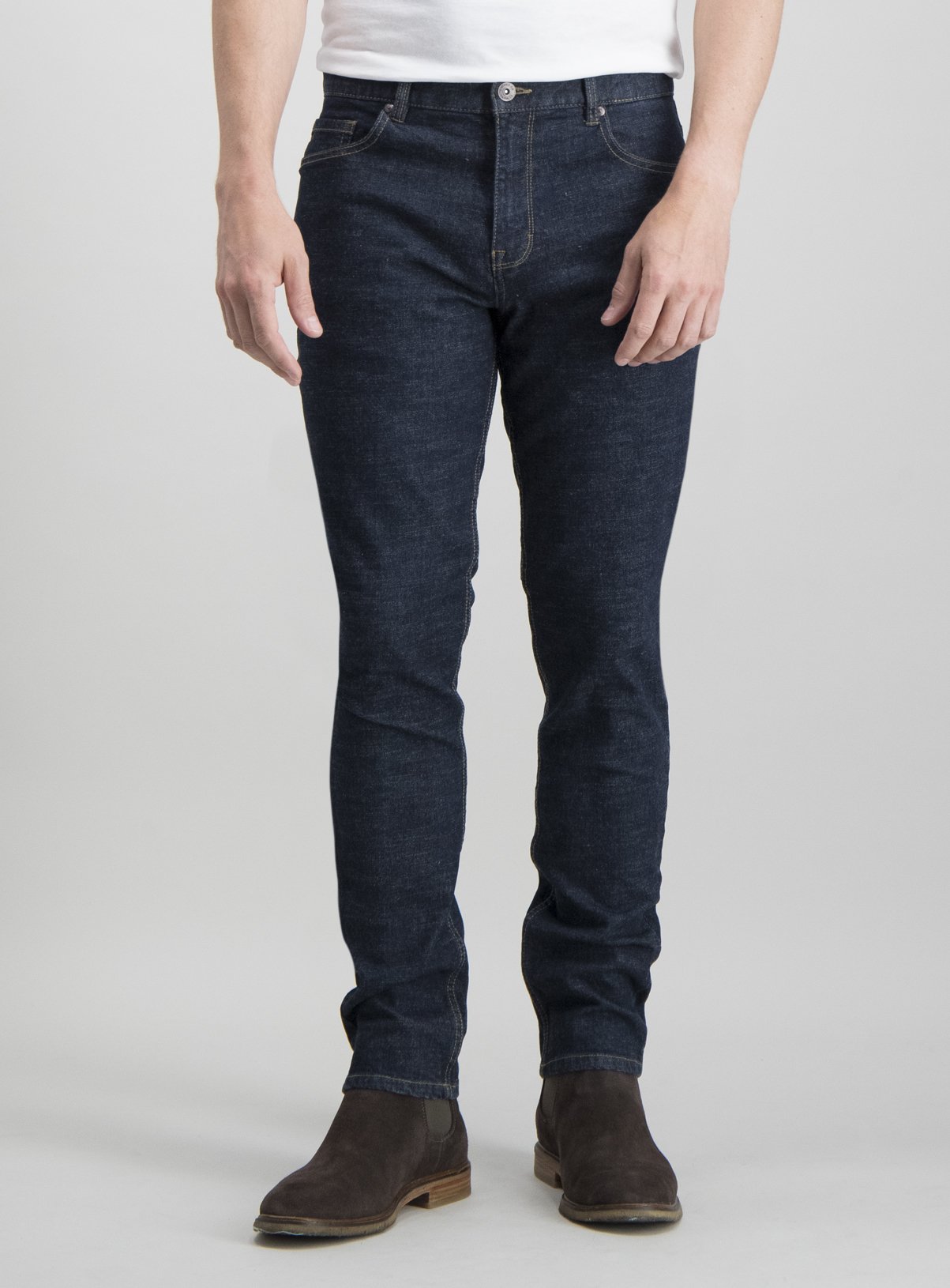 Dark Rinse Wash Denim Skinny Fit Jeans Review