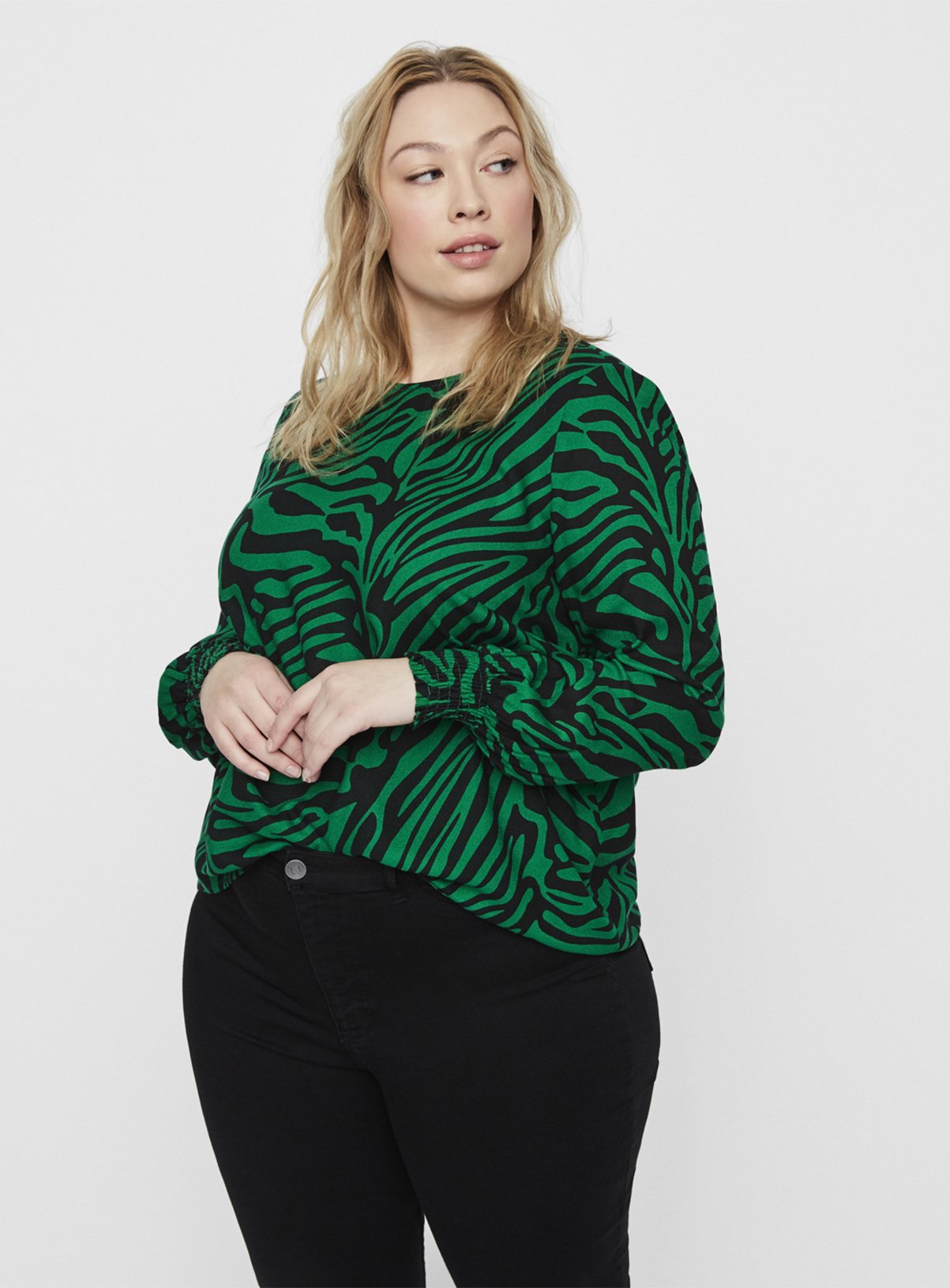 JUNAROSE Green Animal Print Blouse Review