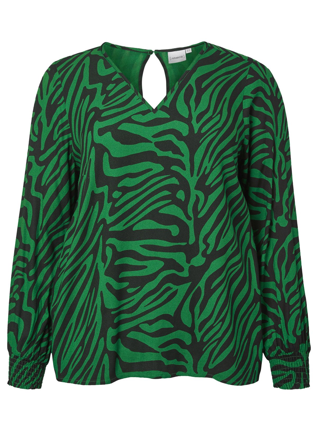 JUNAROSE Green Animal Print Blouse Review