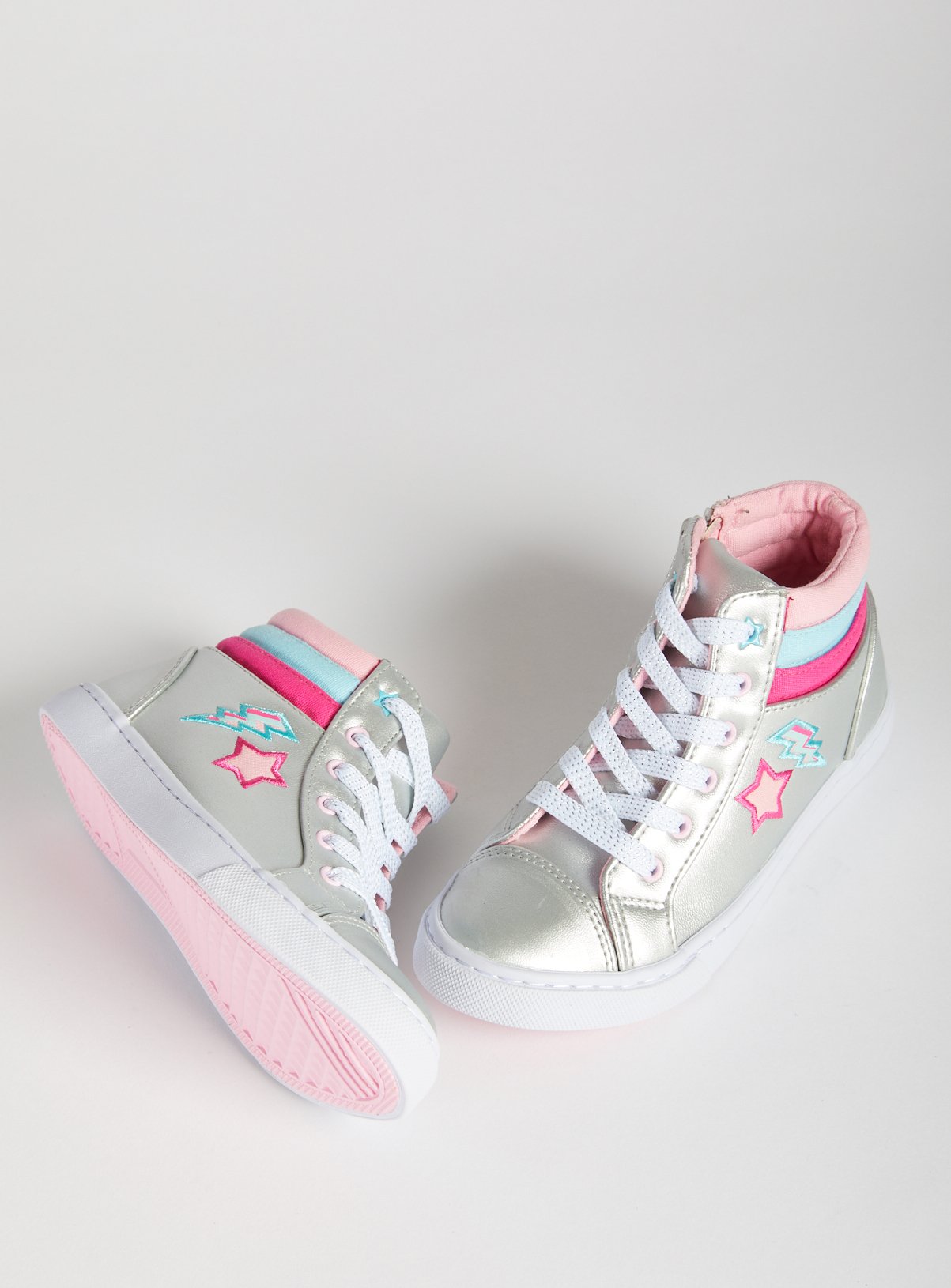 sparkly high top trainers