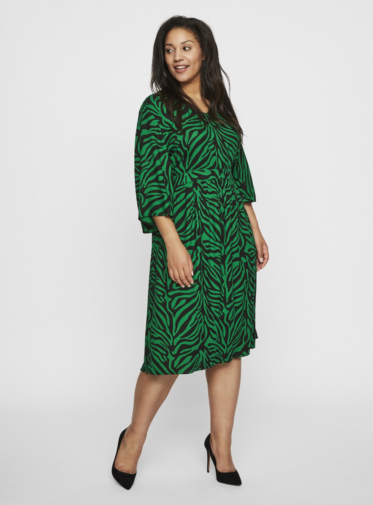 JUNAROSE Green Animal Print Dress Review