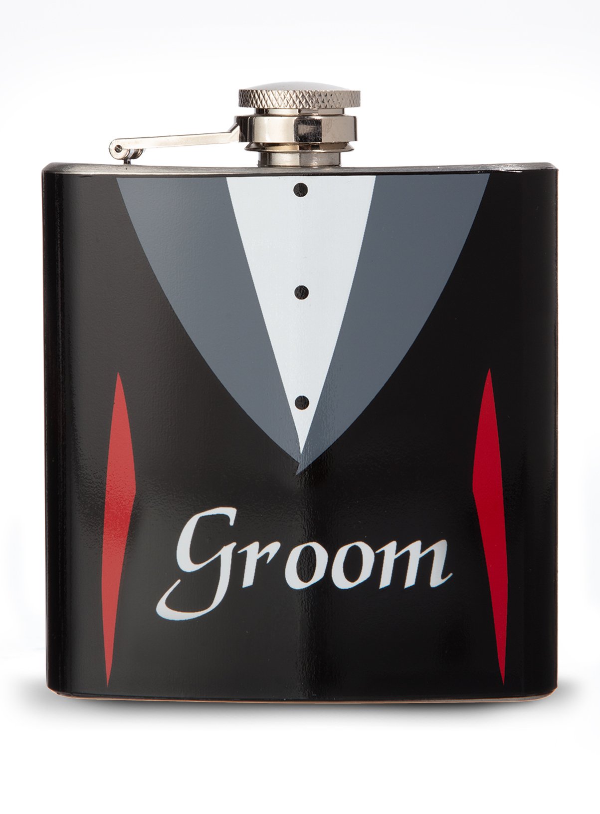 Black 'Groom' Wedding Stainless Steel Hip Flask Review