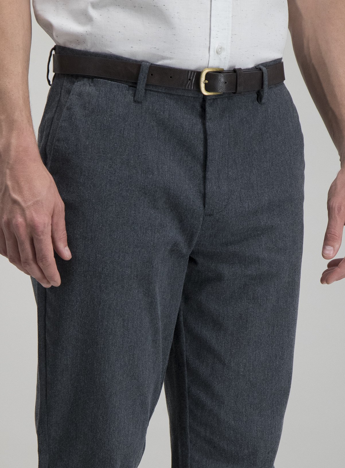 Navy Straight Leg Belted Chinos With Stretch Review