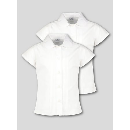 White Pintuck Blouses 2 Pack - 5 years