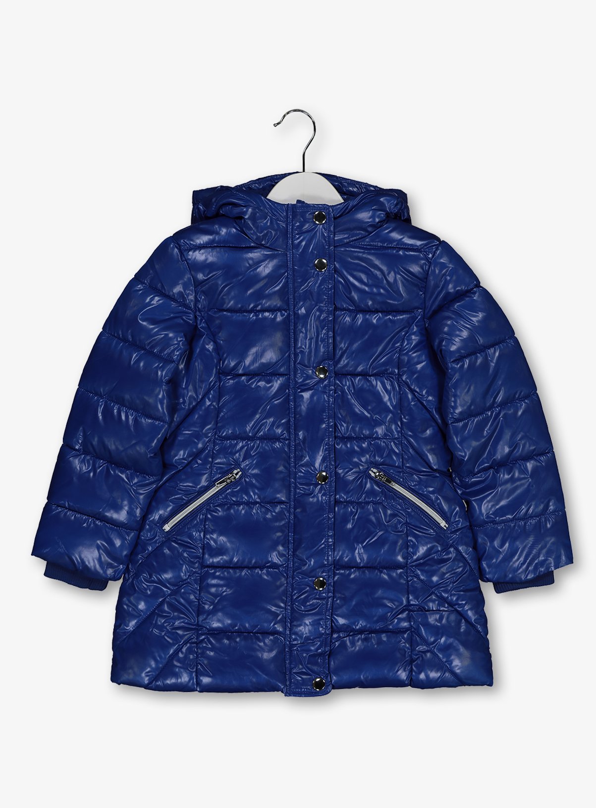 Blue Shiny Padded Coat Review