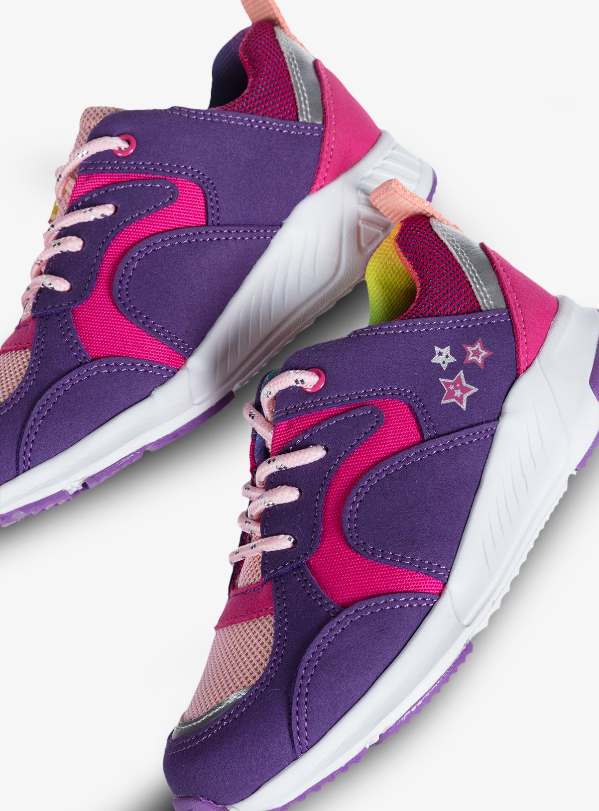 Purple Bright Colour Block Trainers Review