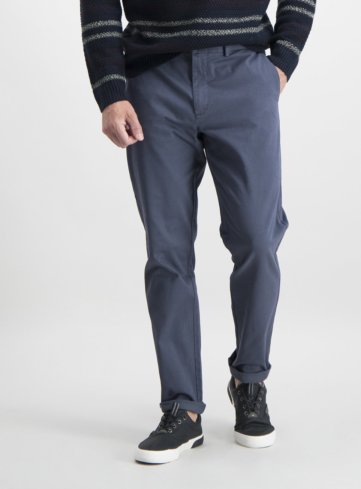 Washed Blue Slim Fit Chinos Review