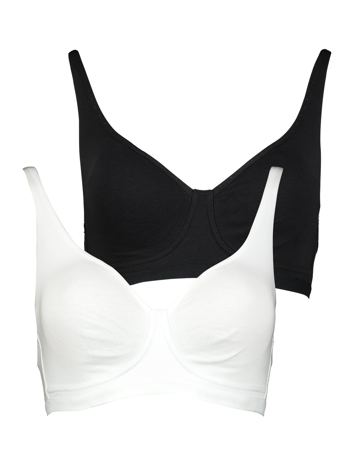 Black & White Non-Wired Comfort Lounge Bra 2 Pack Review