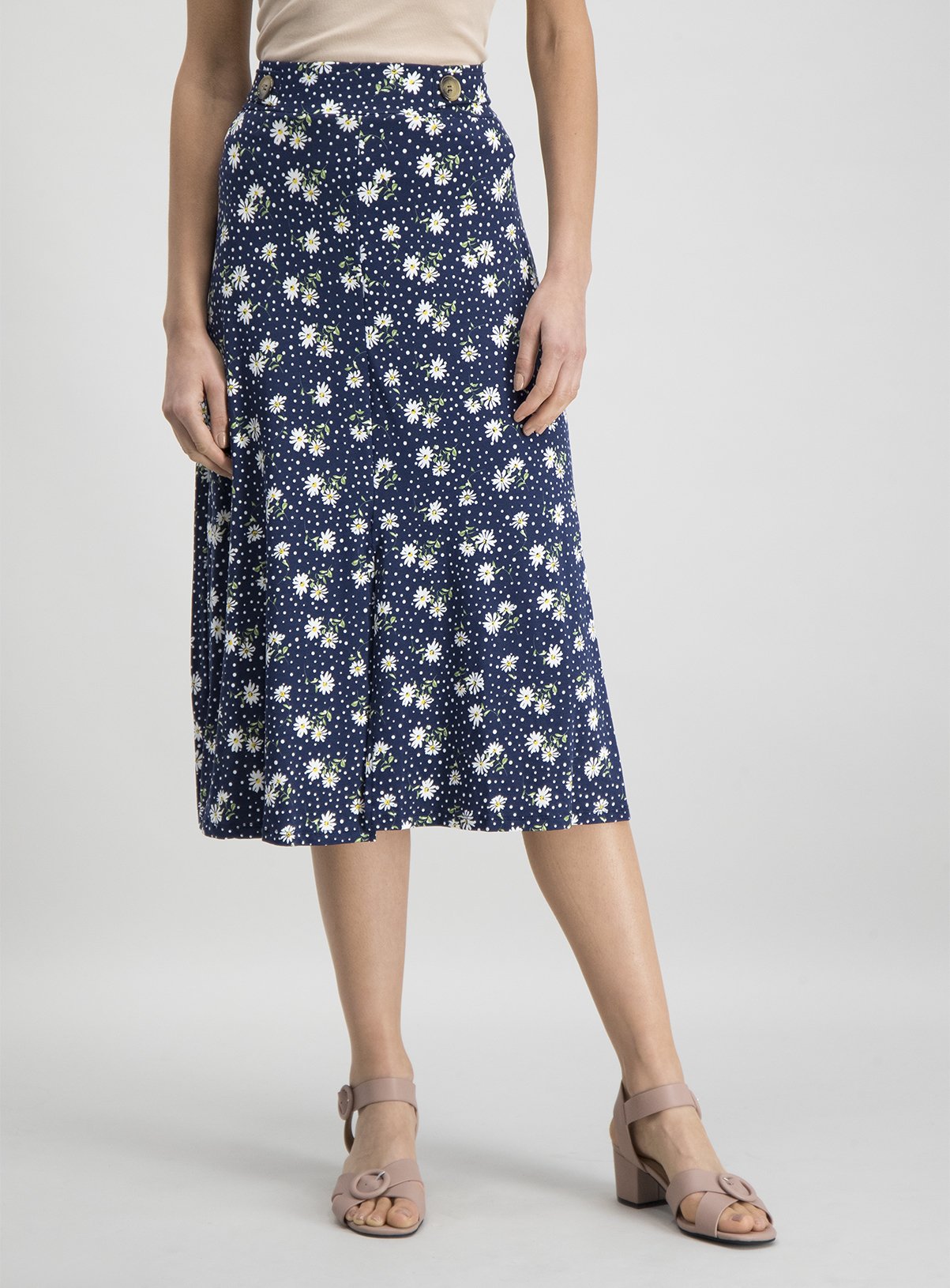 daisy print skirt