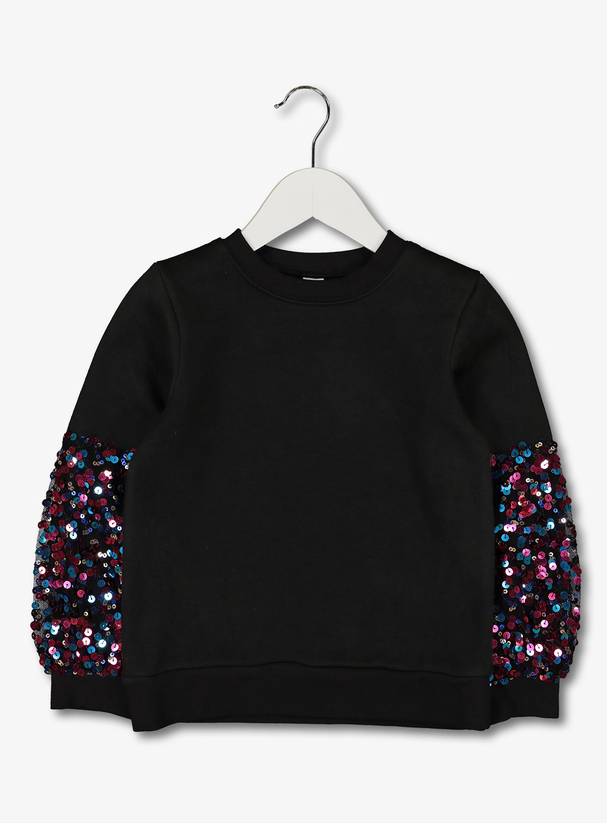 black sequin sweatshirt