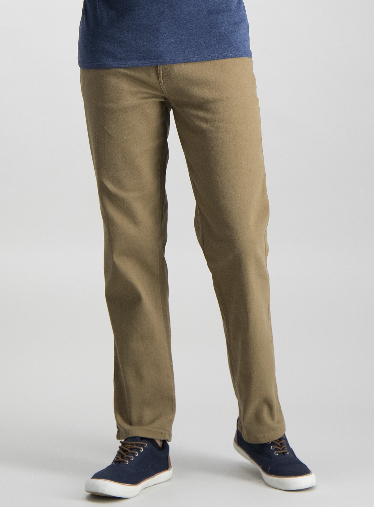 Sand Twill Straight Leg Jeans With Stretch Review