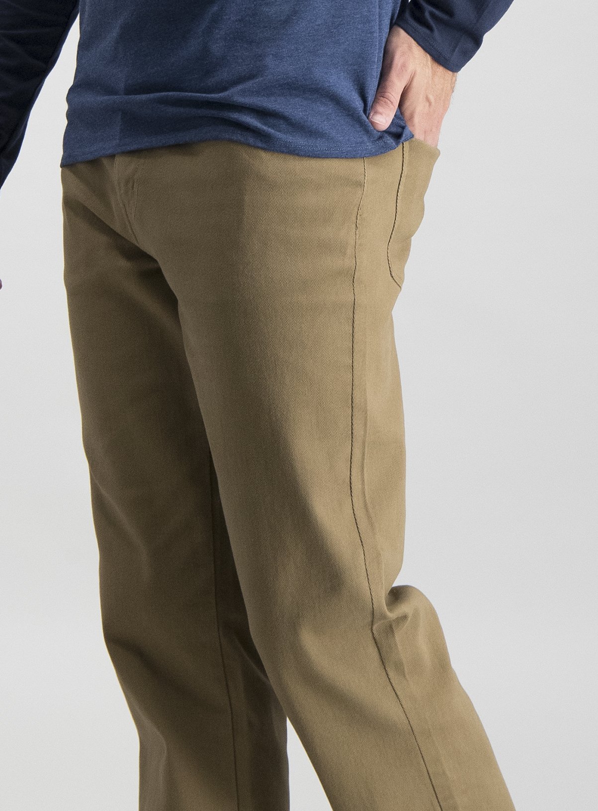 Sand Twill Straight Leg Jeans With Stretch Review