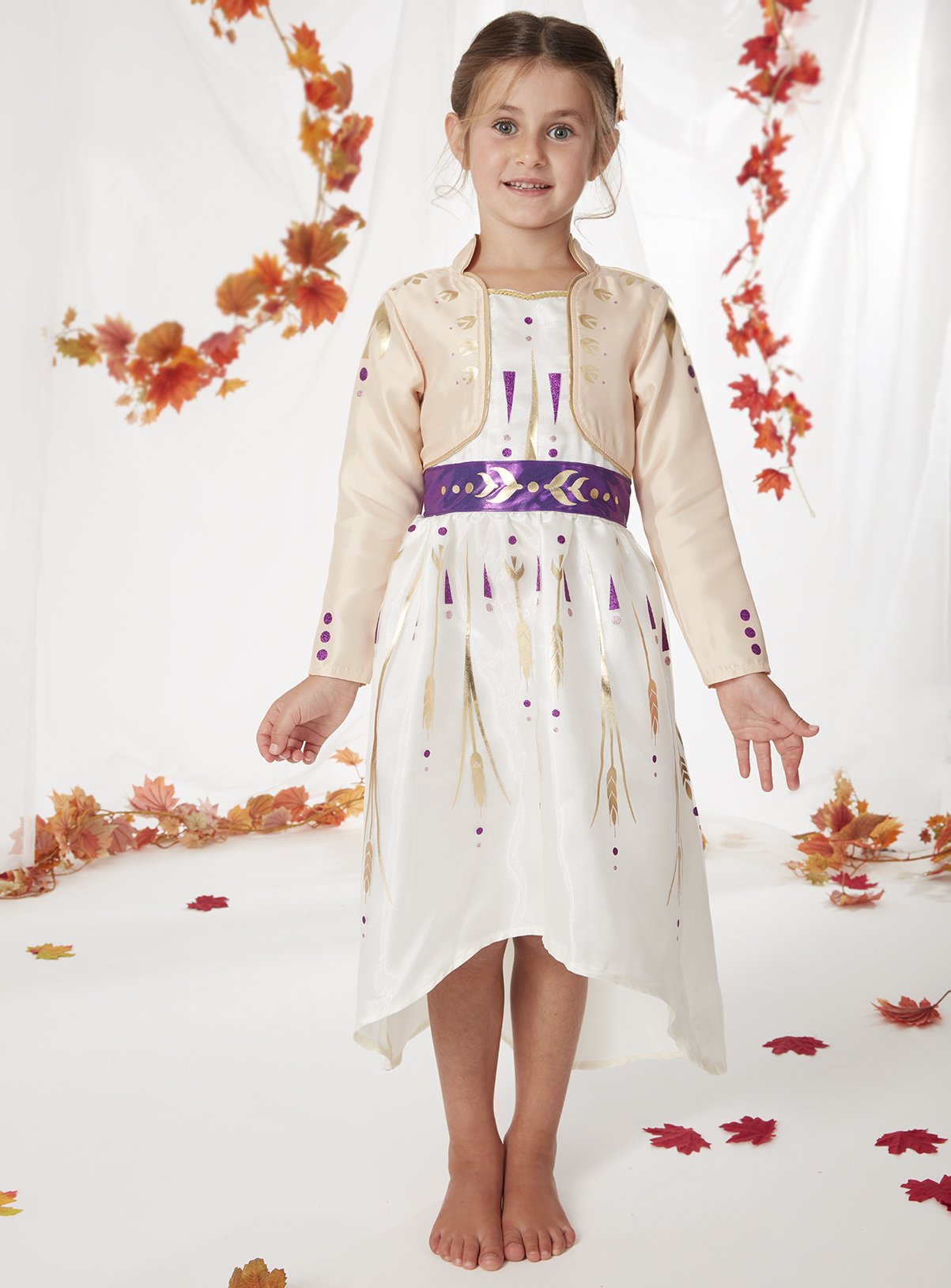 Kids Disney Frozen 2 Anna Cream Costume 