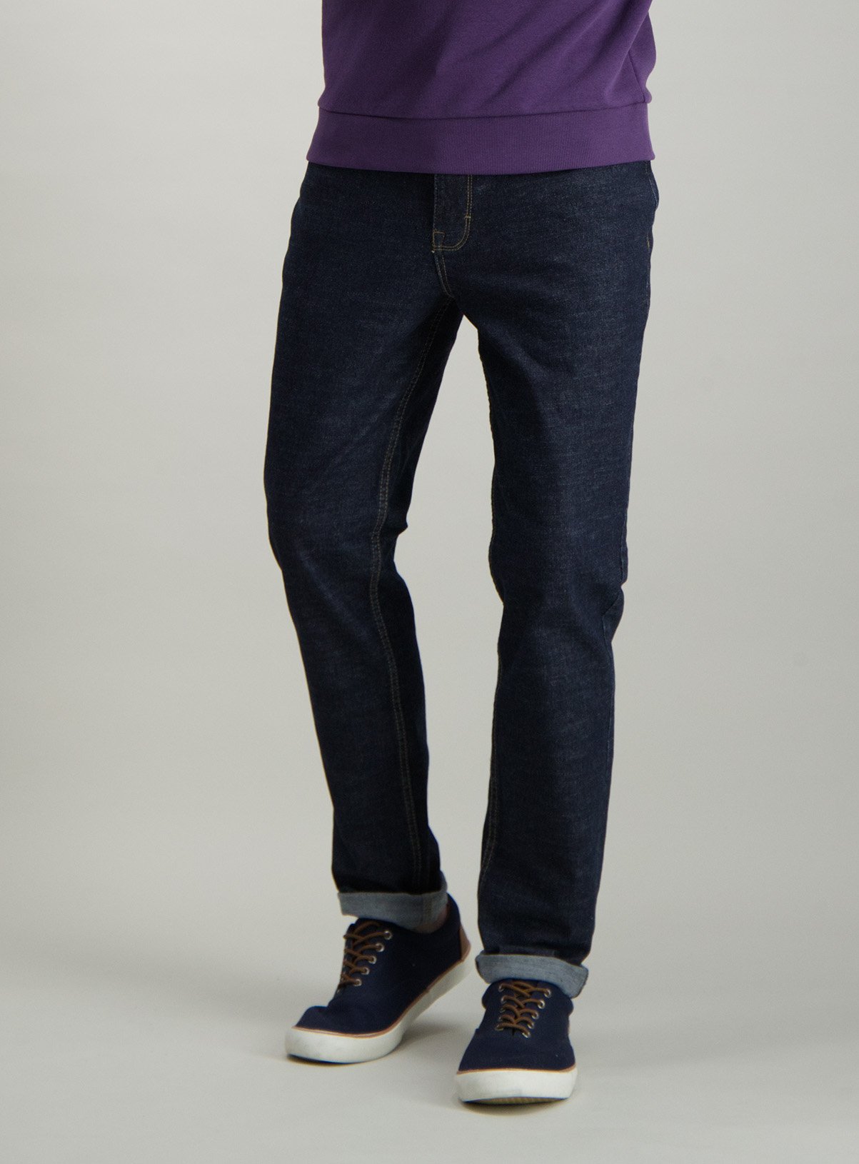 Dark Blue Denim Slim Fit Jeans With Stretch Review