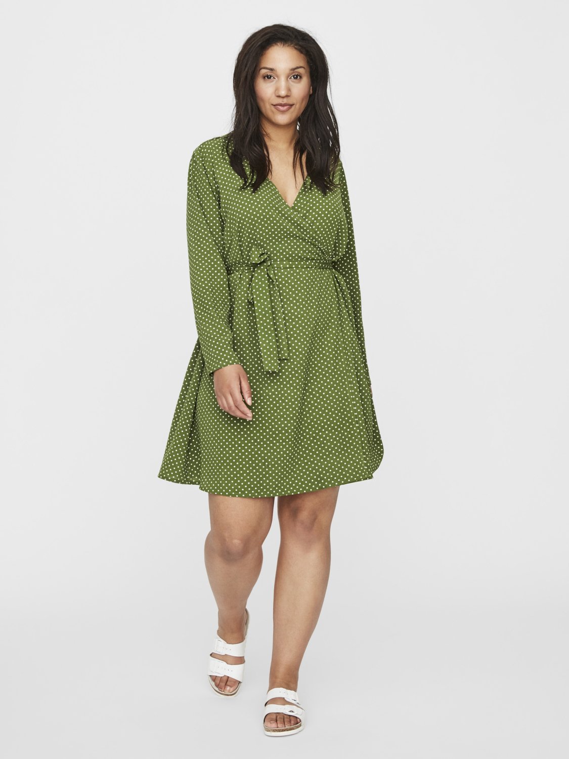 Green Spotted Dress Review