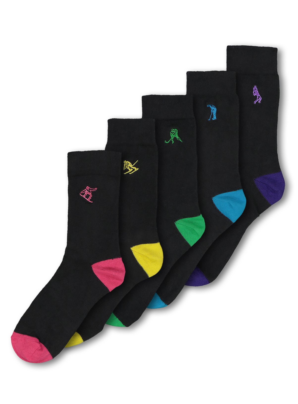 Multicoloured Stay Fresh Socks 5 Pack Review