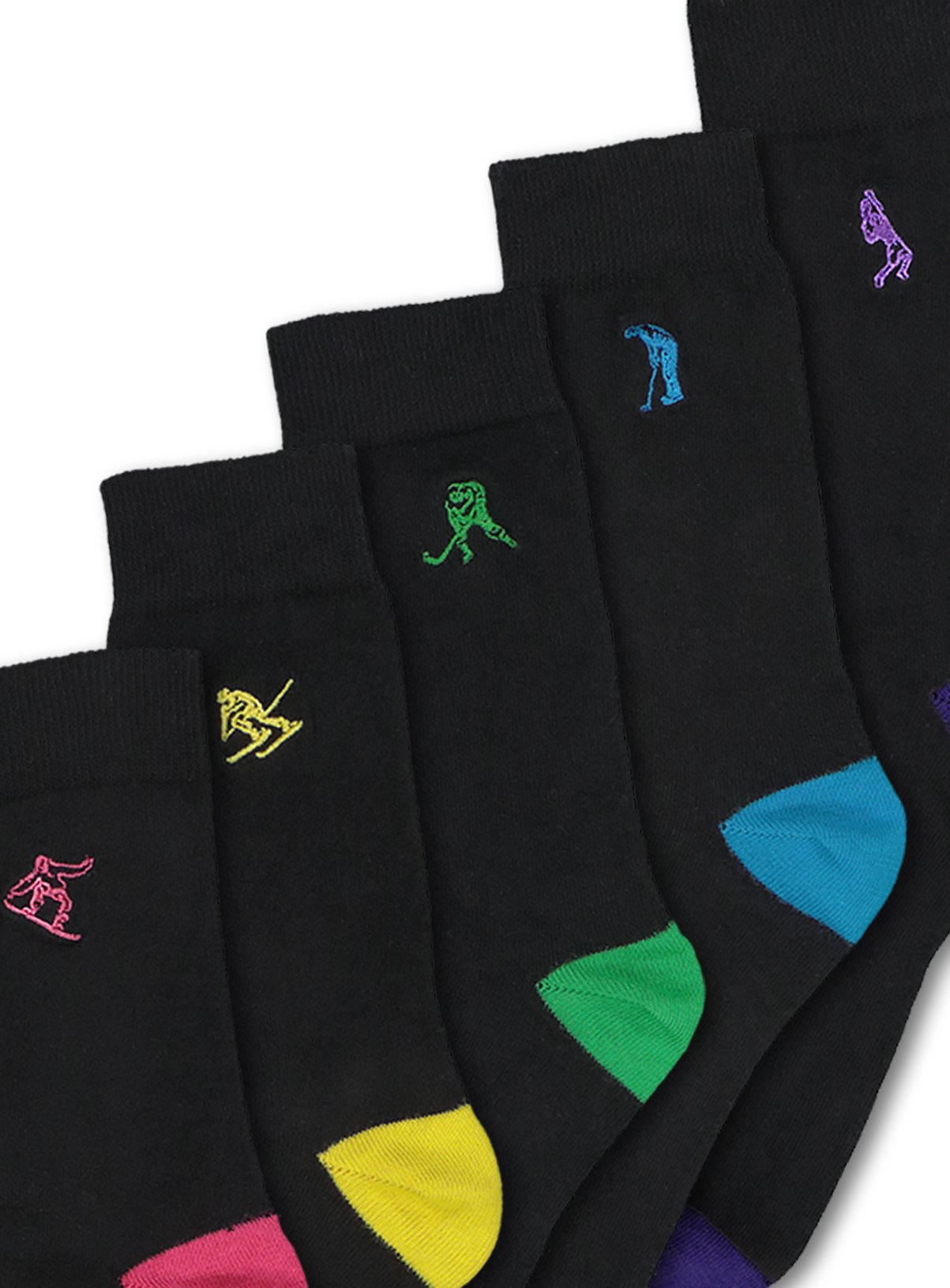 Multicoloured Stay Fresh Socks 5 Pack Review