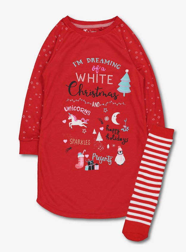 Red Christmas Nightdress | craft-ivf.com