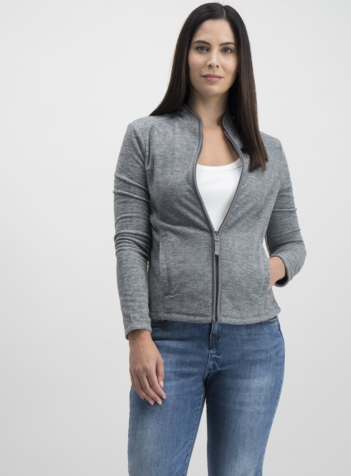 Grey Zip Front Fleece Review