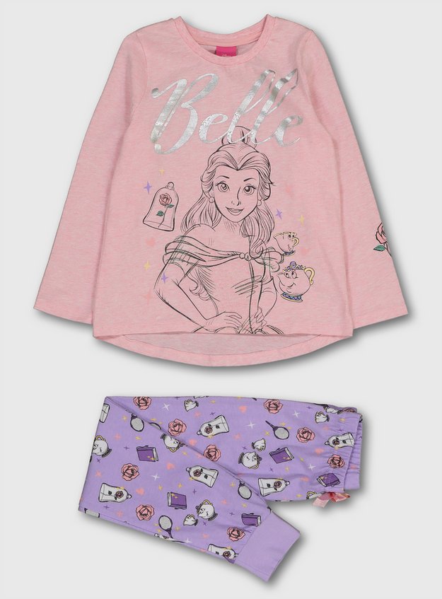 License Character Shop Disney Princess Belle Pink Pyjamas 18 Months 10 Years Tu Clothing