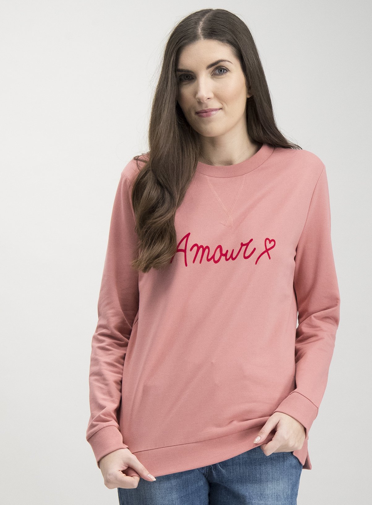 pink amour sweatshirt