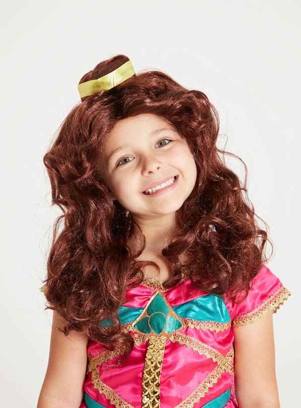 RUBIE'S Disney Princess Belle Brown Wig - One Size