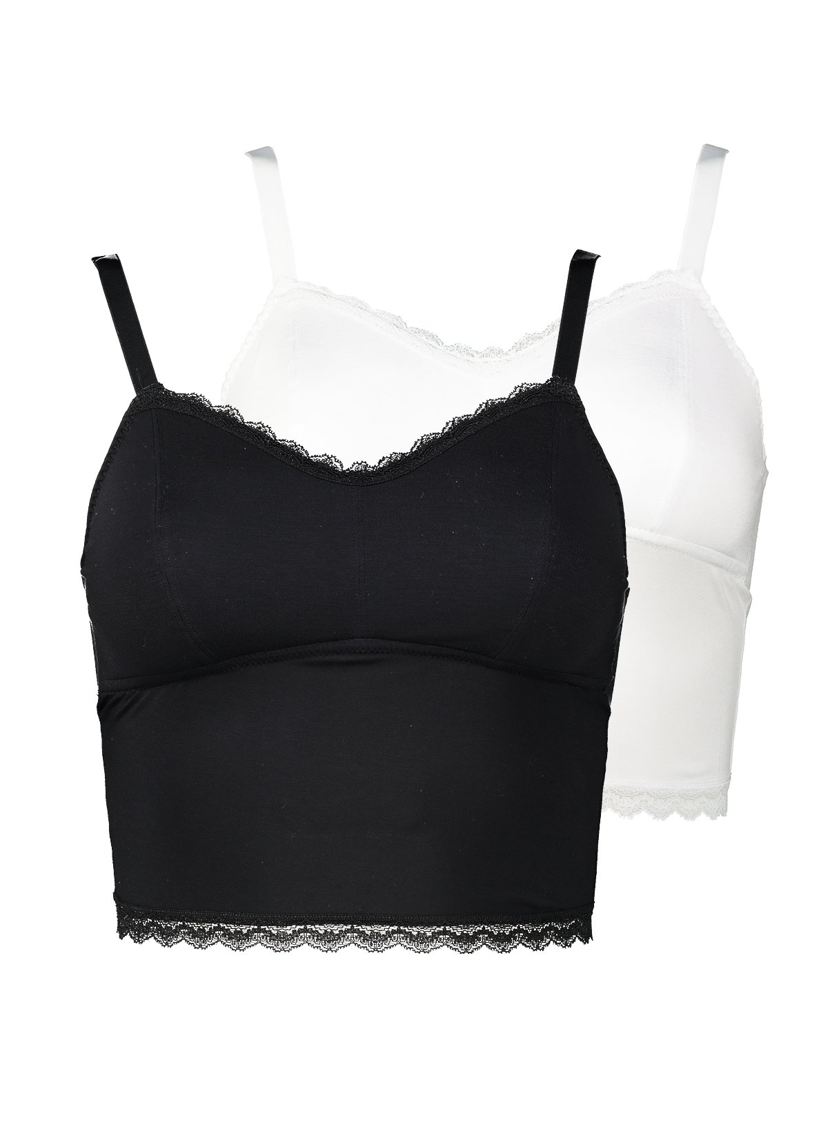 Black & White Cropped Cami 2 Pack Review