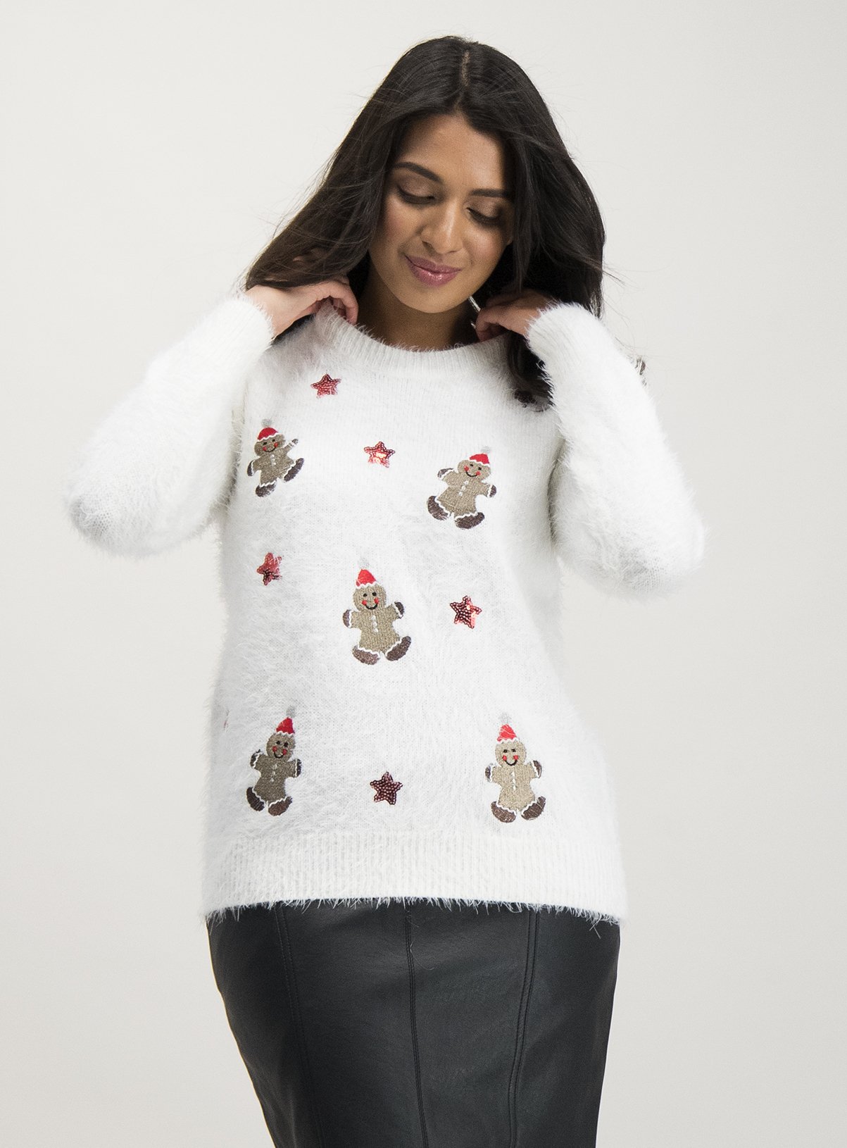 gingerbread man xmas jumper
