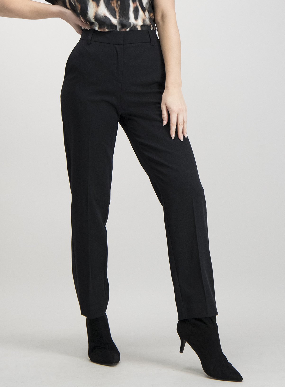 petite black skinny trousers