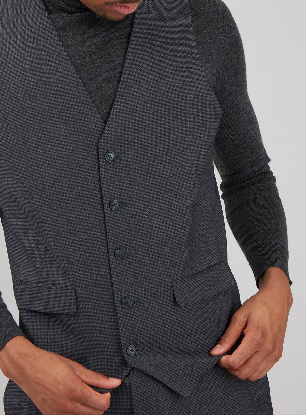 Grey Dogtooth Tailored Fit Waistcoat Review