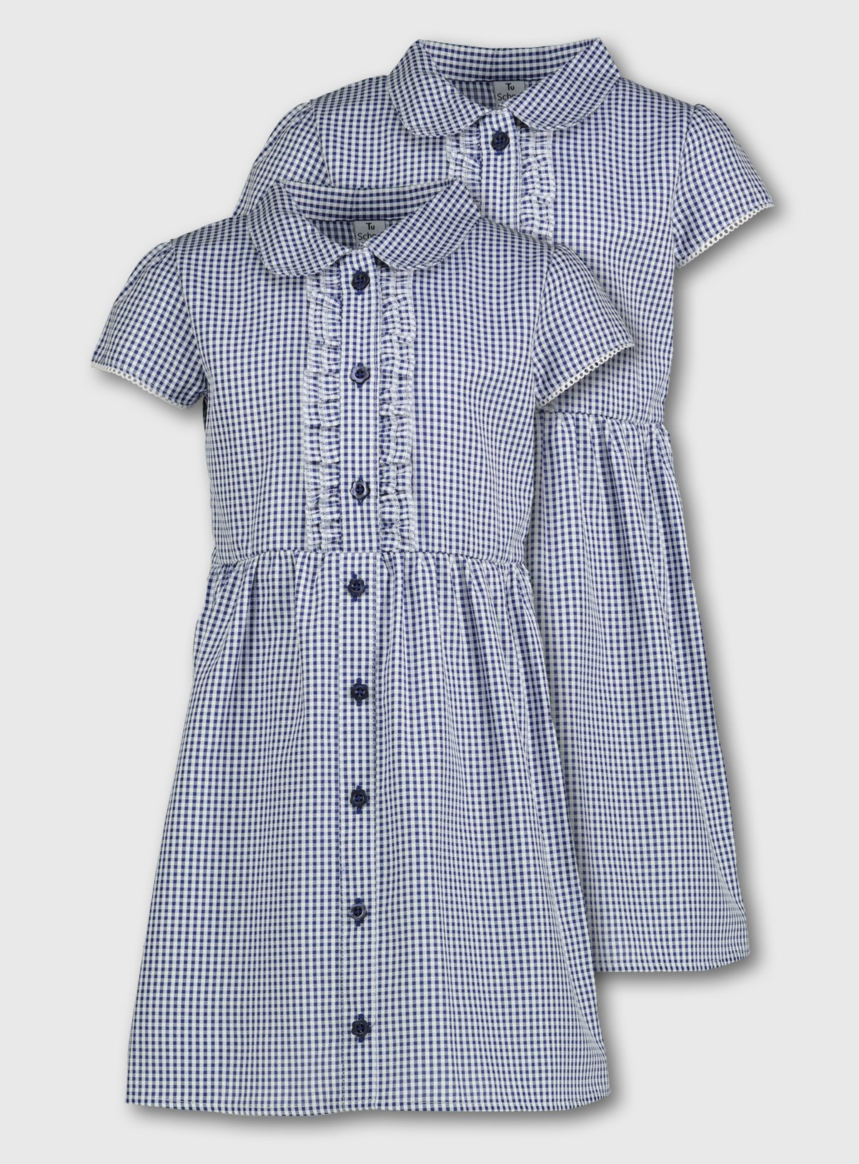 royal blue gingham school dress
