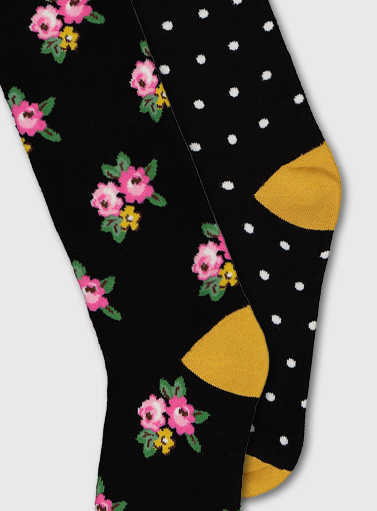 Black Floral & Spot Welly Socks 2 Pack Review