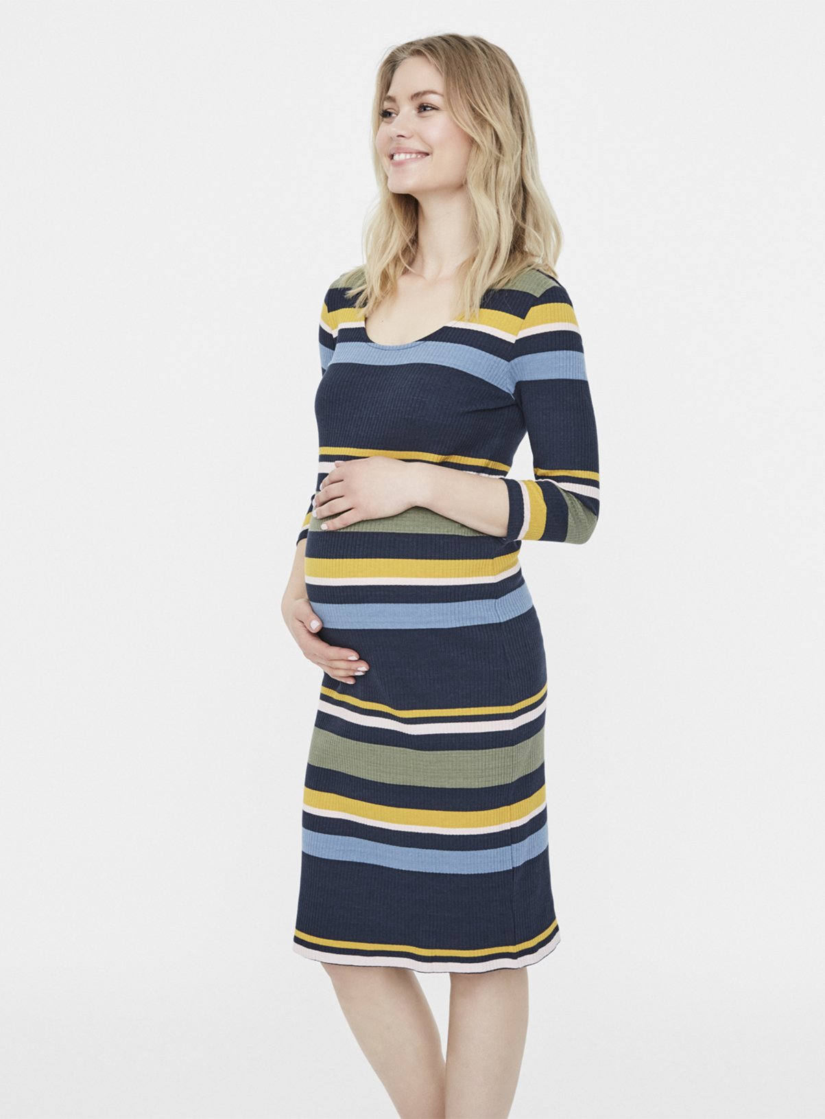 Striped Maternity Dress Review