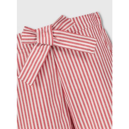 Red & White Stripe School Shorts - 7 years