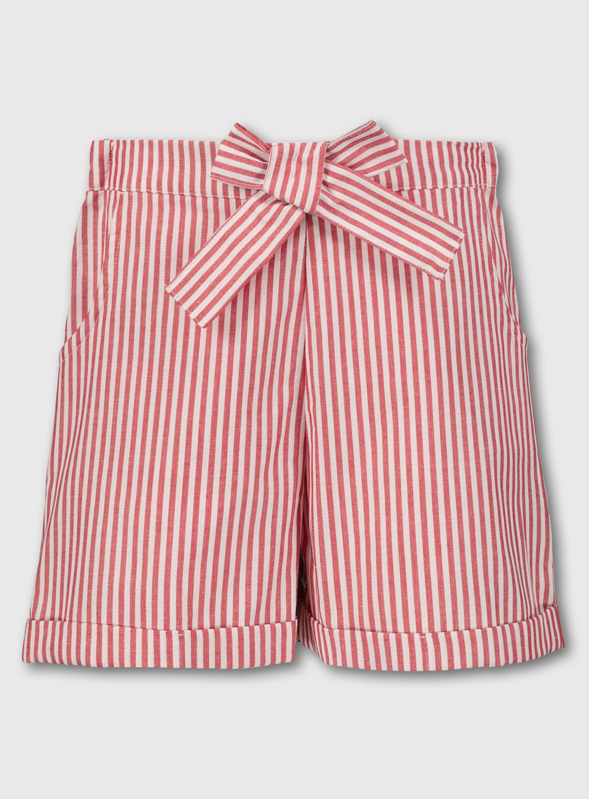 Red & White Stripe School Shorts Review