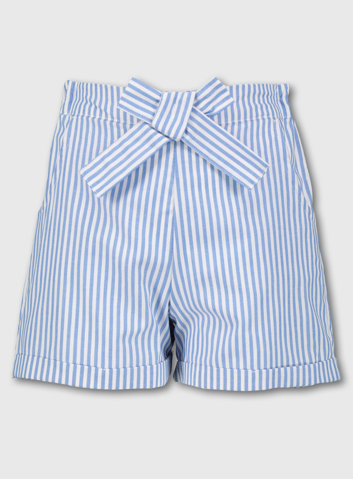 Blue & White Stripe School Shorts Review